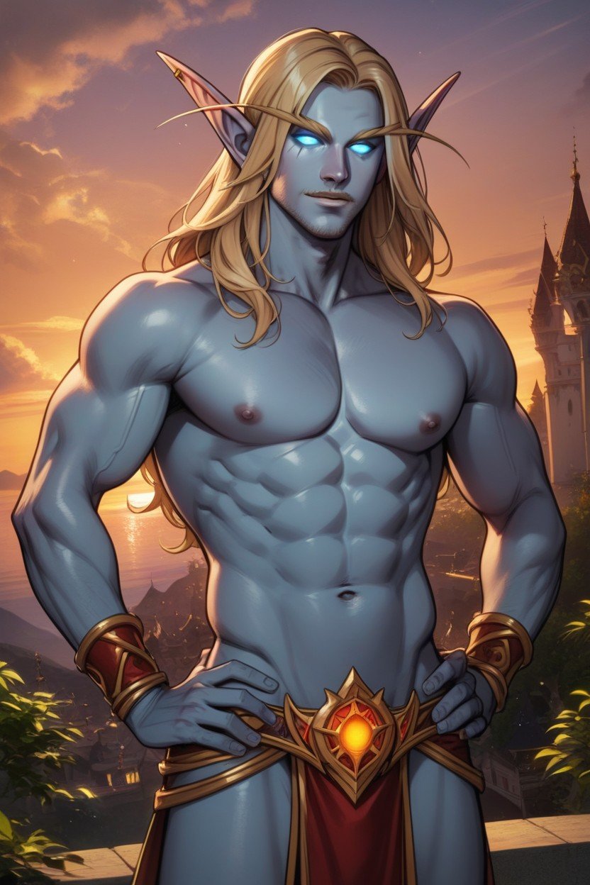 Male Only, High Elf From World Of Warcraft, Men Only AI同性戀黃片