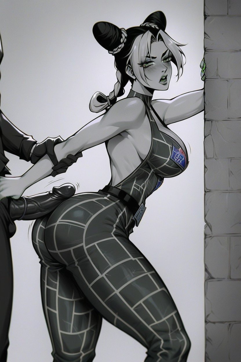 Beautiful Breasts, Jolyne Gets Her Breasts Groped From Behind, Fat Ass ヘンタイAIポルノ