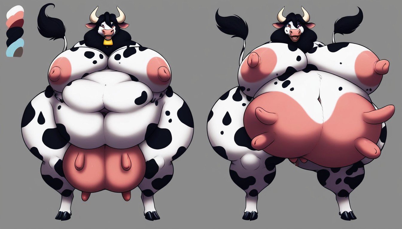 Aladdin Female Cow, 全身, Dynamic Poses AI同性恋黄片