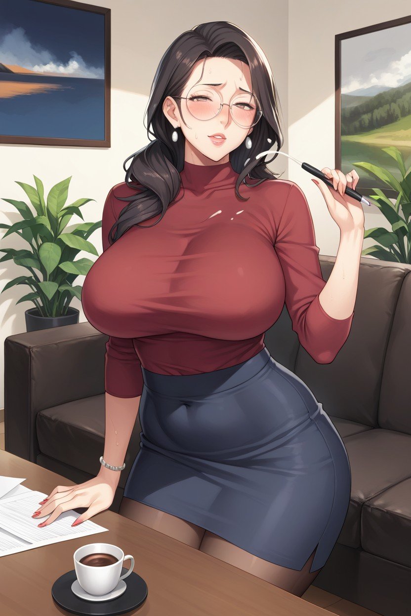 Big Thights, Cumming, In Office AI黃漫