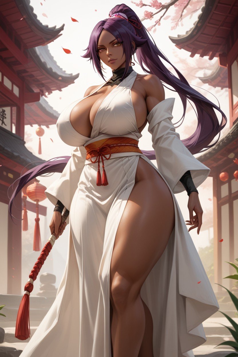 Extremely Large Ass, Yoruichi From Bleach, Breast Expansion Hentai AI Porn