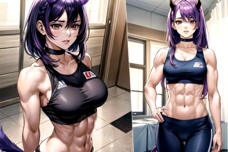 Muscular Definition, 18+, Dynamic Athletic Pose Hentai AI Porn