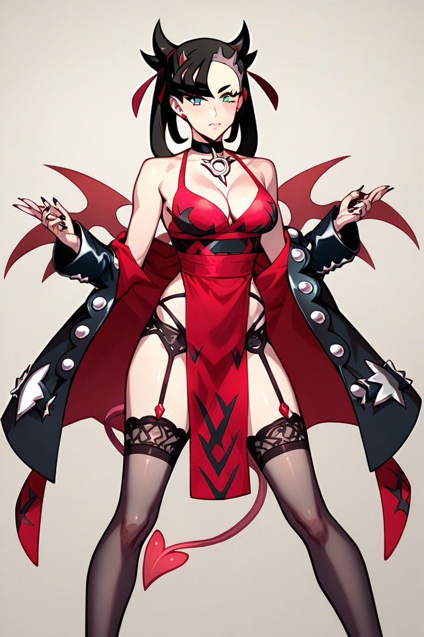 18+, Succubus Costum, Marnie From Pokemon Hentai IA