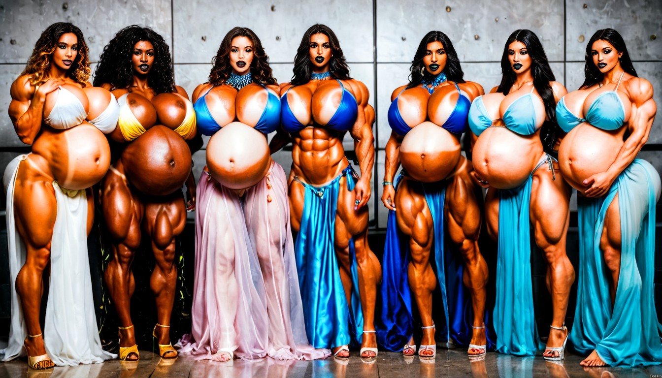 Muscular Striated, Steroids Buff, Beautiful Goddess AI Porn