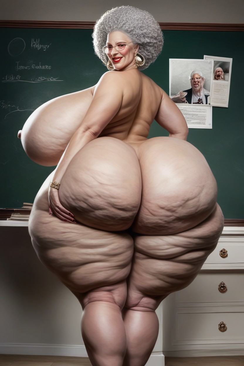 Extremely Enormous Fake Booty, Extremely Large Ass, Hyper Wide Hips AI Porn