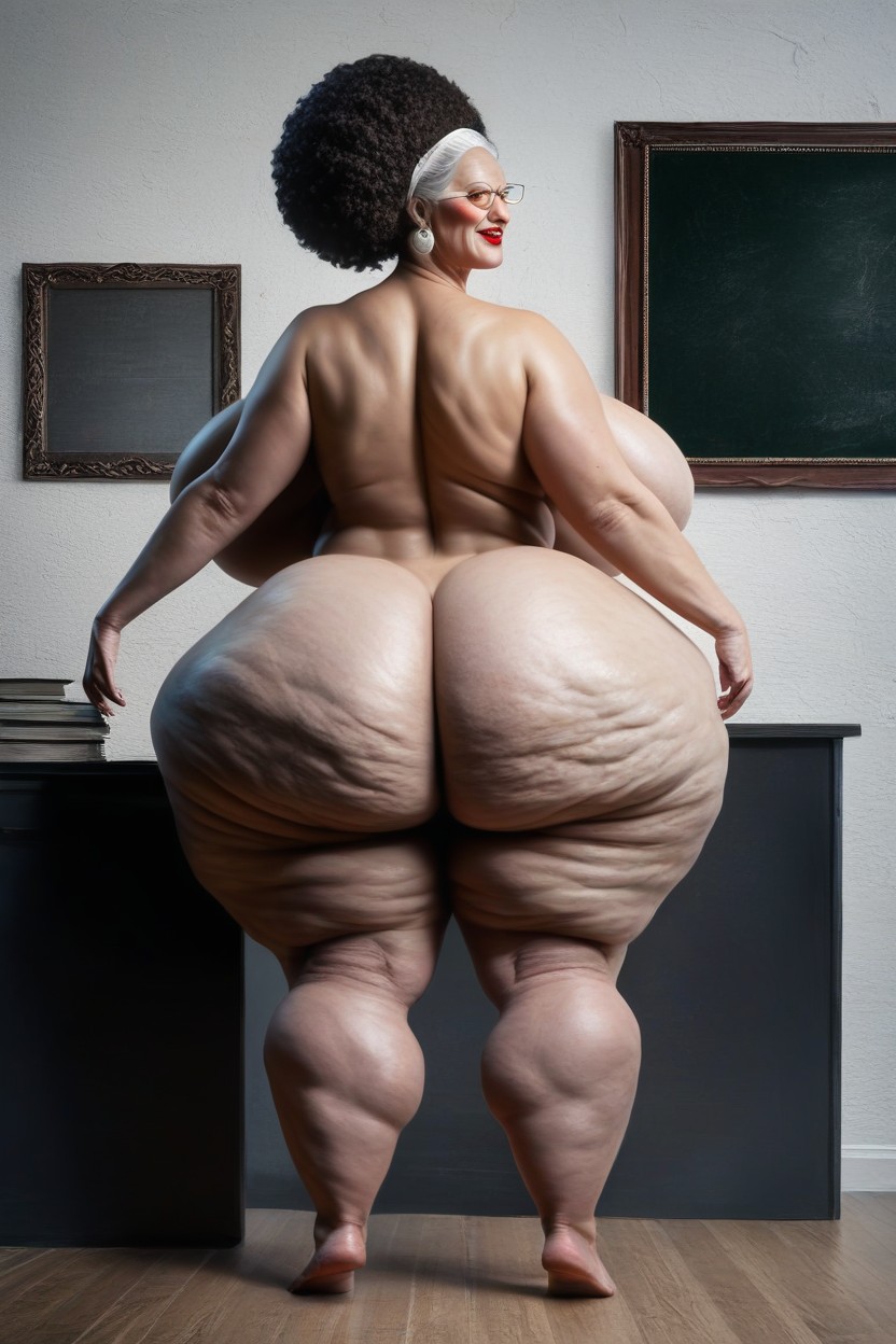 60+, Fat Ass, Classroom AI Porn