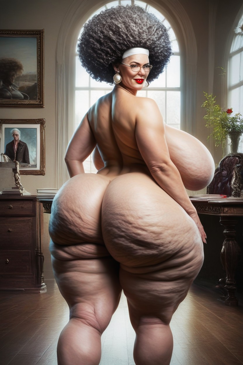 Curly, Extremely Large Ass, Ssbbw AI Porn