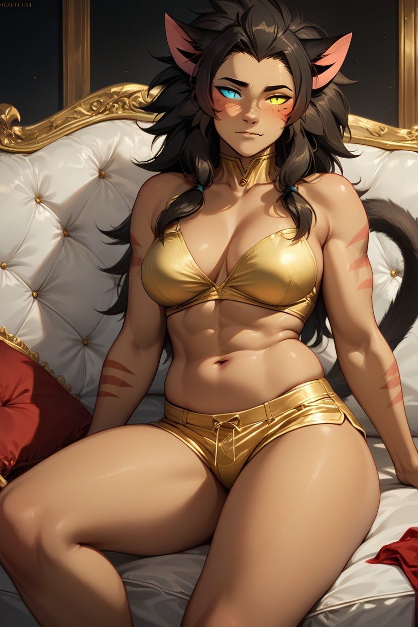 Plump Camel Hoof, Heterocromia, Catra Is A Character From The Animated Series Shira Ra And The Princesses Of Power Hentai IA pornografia