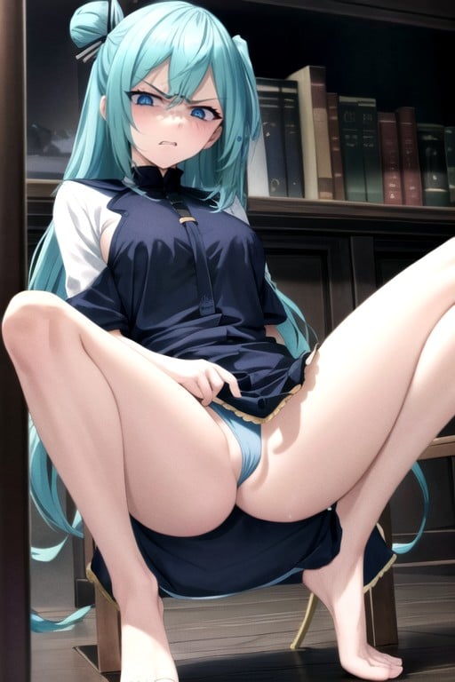 Aqua (konosuba), 18+, Pulling Down Panties Asian AI Porn