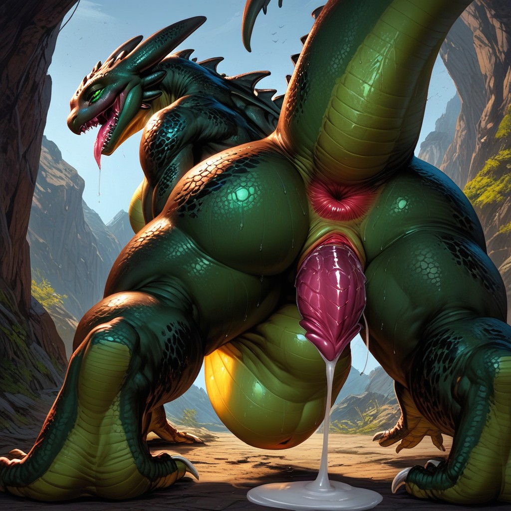 Tail Anus, Stubby, Gay Furry AI Porn