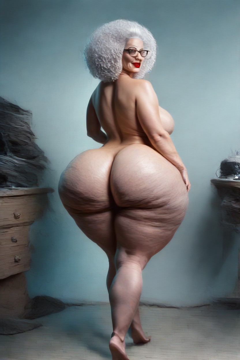 Afro, Lady, Ssbbw Massive Fake Booty AI Porn