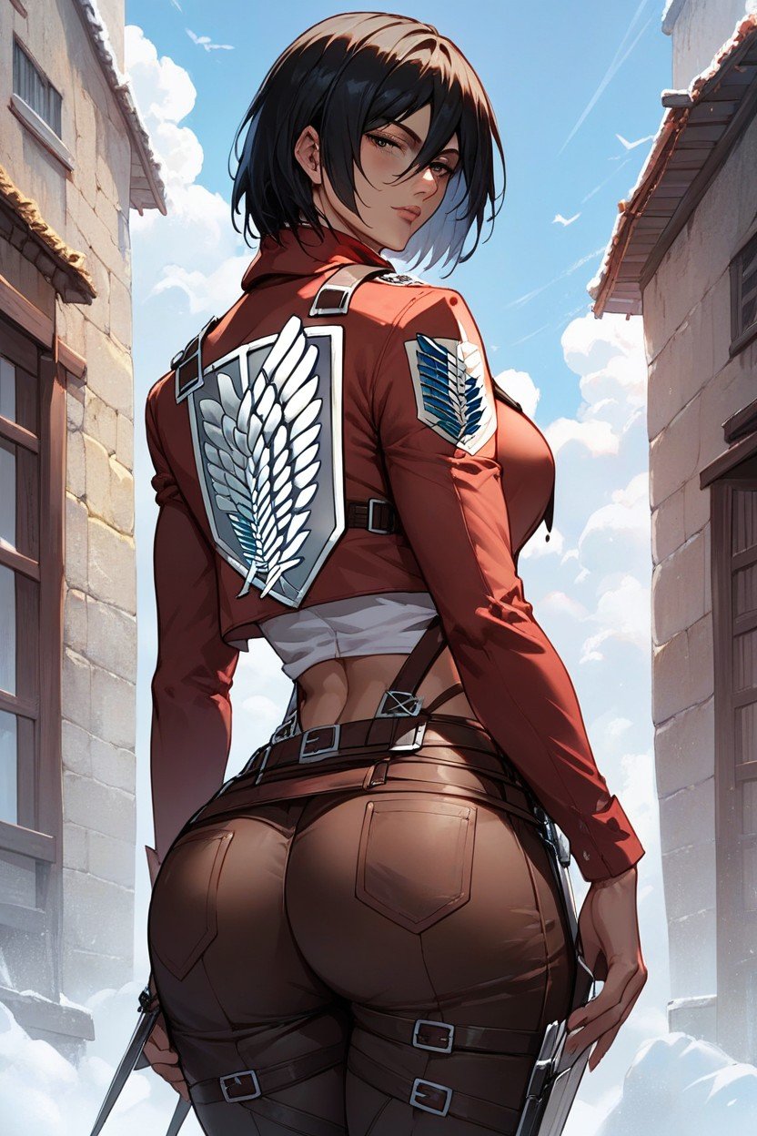 Mikasa Ackerman From Attack On Titan, 18+, Supporting Ass 헨타이 AI 포르노