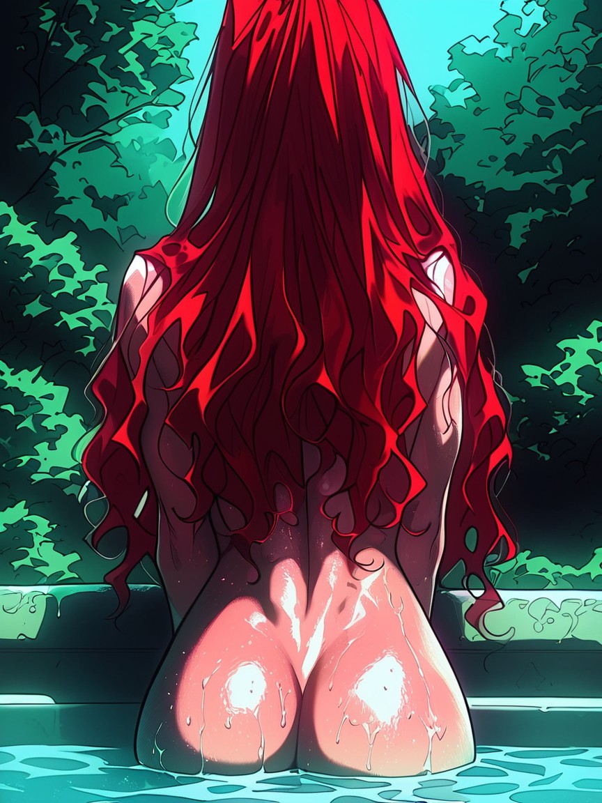 Large Breast, Blushing, Exposed Back Hentai AI Porn