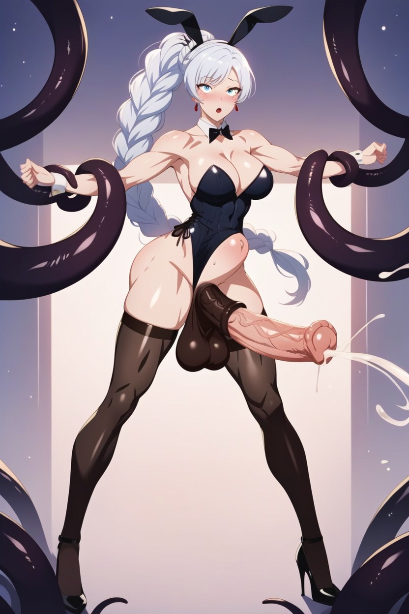 Huge Cumming, Black Bunny Costume, Blushed 人妖AI黃片