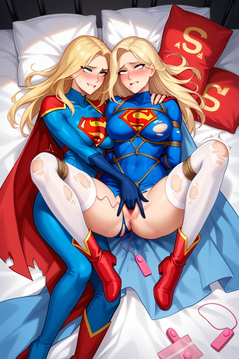 2 People, Superhero, Sweaty AI Porn