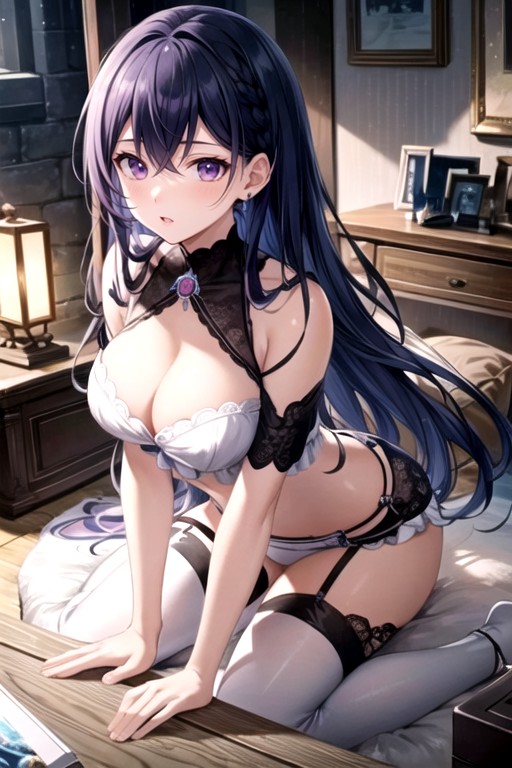 Purple Hair, Prone Bone, 18+ Hentai IA