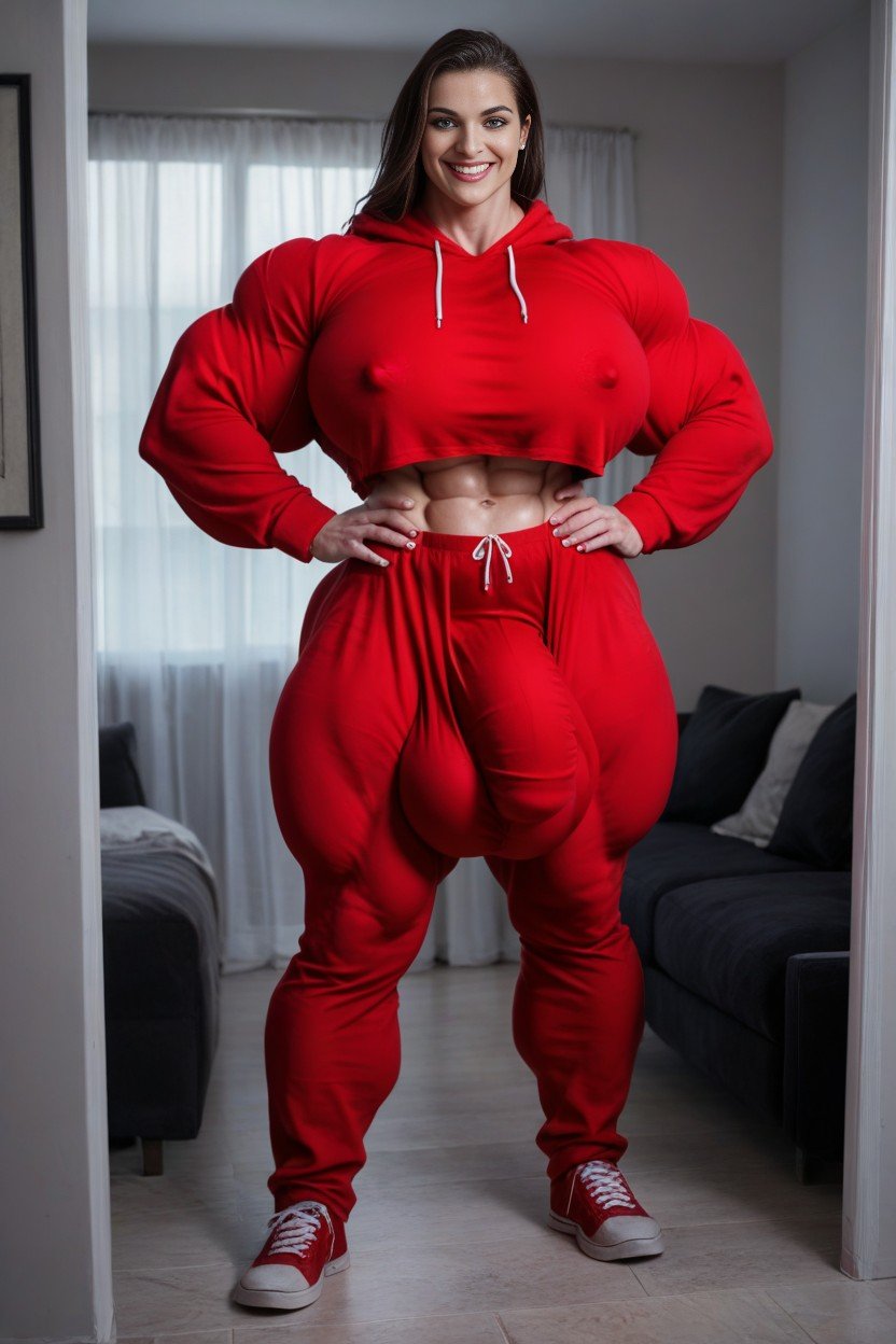 Massive Thick Futanari Massive Thick Muscular Steroid Goddess Boobs Hyper Massive Biceps Hyper Massive Lats Hyper Massive Back Hyper Massive Legs Smile, Huge Erected Nipples, Massive Balls Bulge AI同性戀黃片