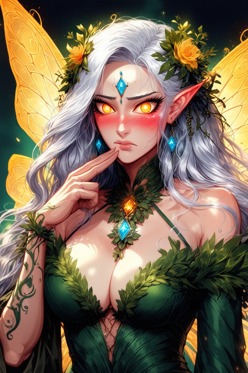 Surprise, Butterfly Or Dragonfly Wings, Luminous Freckles Hentai AI Porn