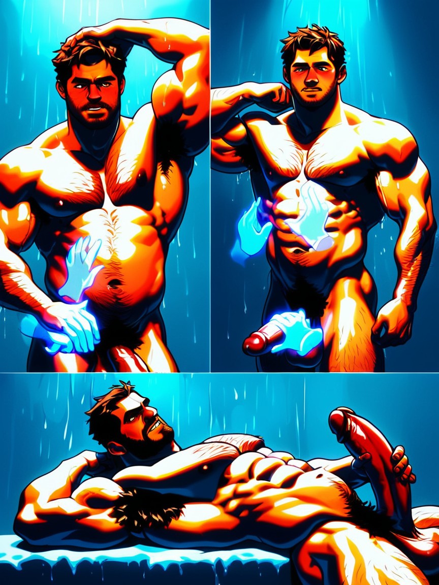 Thick, Chris Redfield, Blushing Face AI Gay Porn