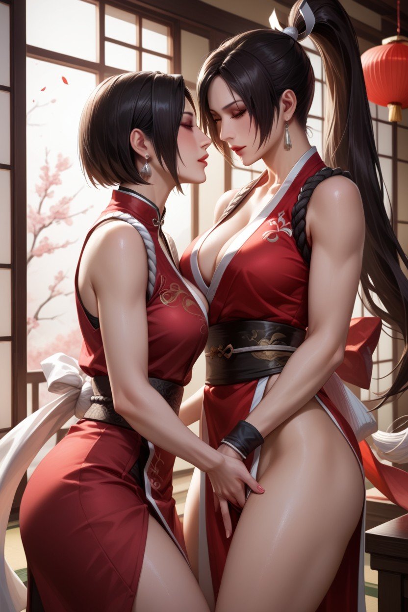 Only Women, Lesbian Fingering, Resident Evil's Ada Wong Hentai IA