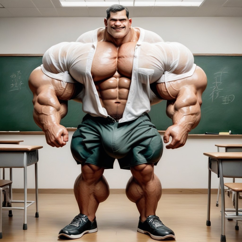 Hyper Muscular, Exposed Abs, Chest Pocket AI Gay Porn
