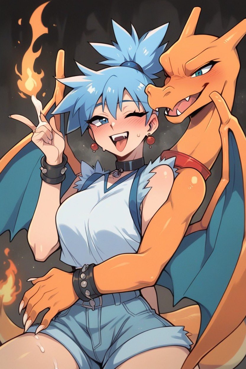 Misty From Pokemon Charizard Male In A Cave Filled With Charizard Charizard Is Holding Misty And Fucking Misty In A Cave Filled With Fire Misty Has Exposed Boobs Misty Is Covered In Cum Misty Is Moaning With Pleasure, Charizard From Pokemon, Happy Charizard Is Cumming In Misty AI黃漫