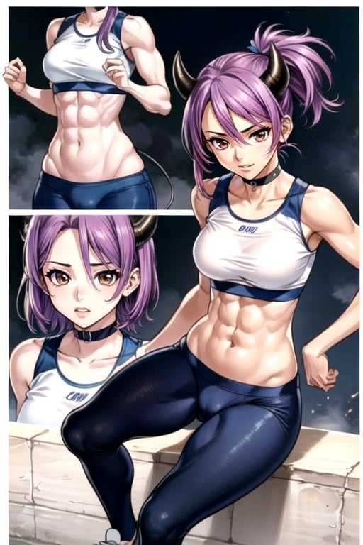 Medium White Skin, Abs, Camel Toe Hentai IA