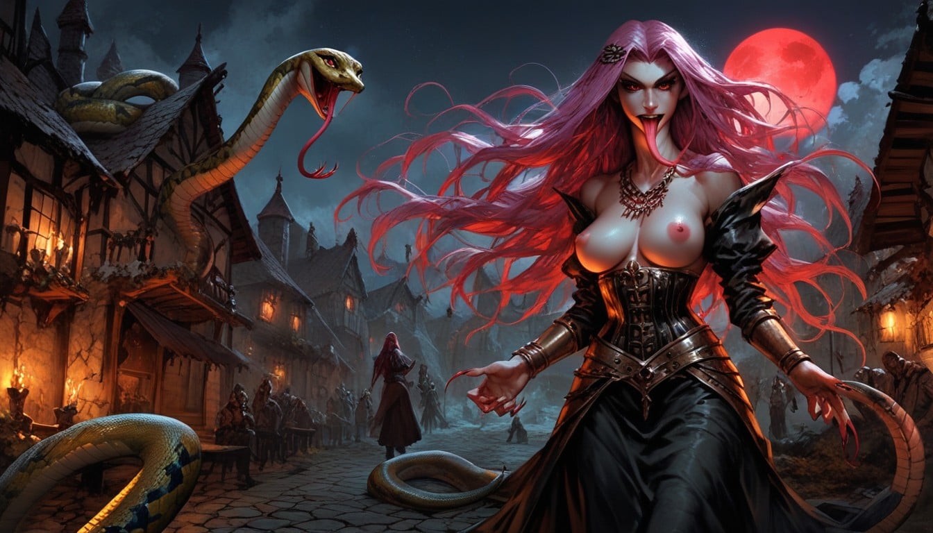 Long Nails, Corset, Long Hair AI Porn