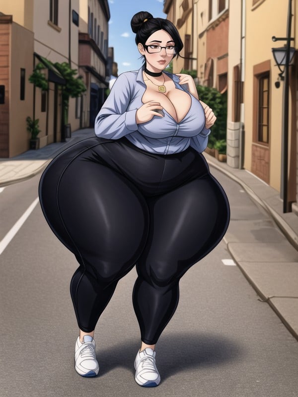 Hyper Pawg Ssbbw Bbw, Sexy Legs, Fully Clothed Porno IA Hentai