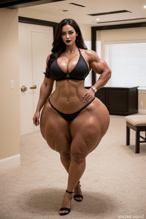 Belly Dancer, Steroids, Muscular Asian AI Porn