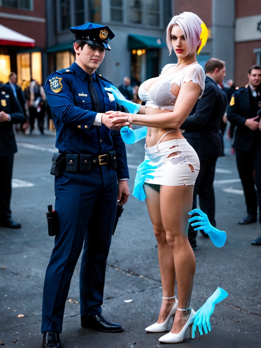 18+, Ripped Clothes , Holding Guns AI Porn