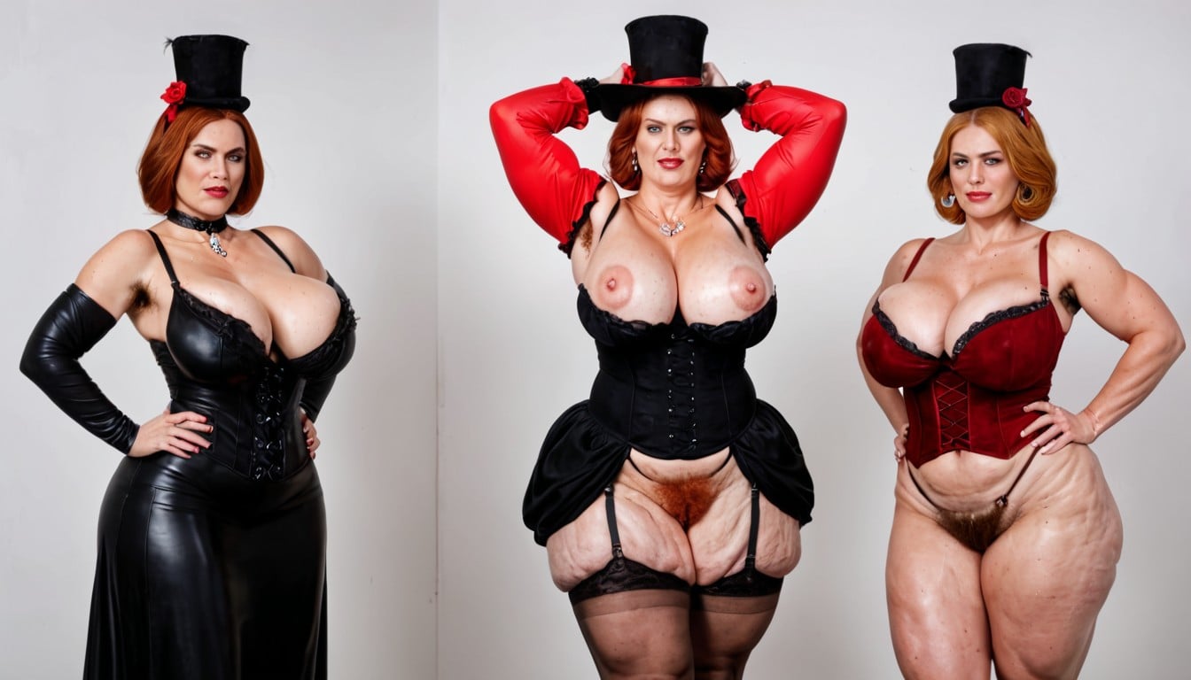 Corset, Thick, Fancy Hat MILF AI Porn