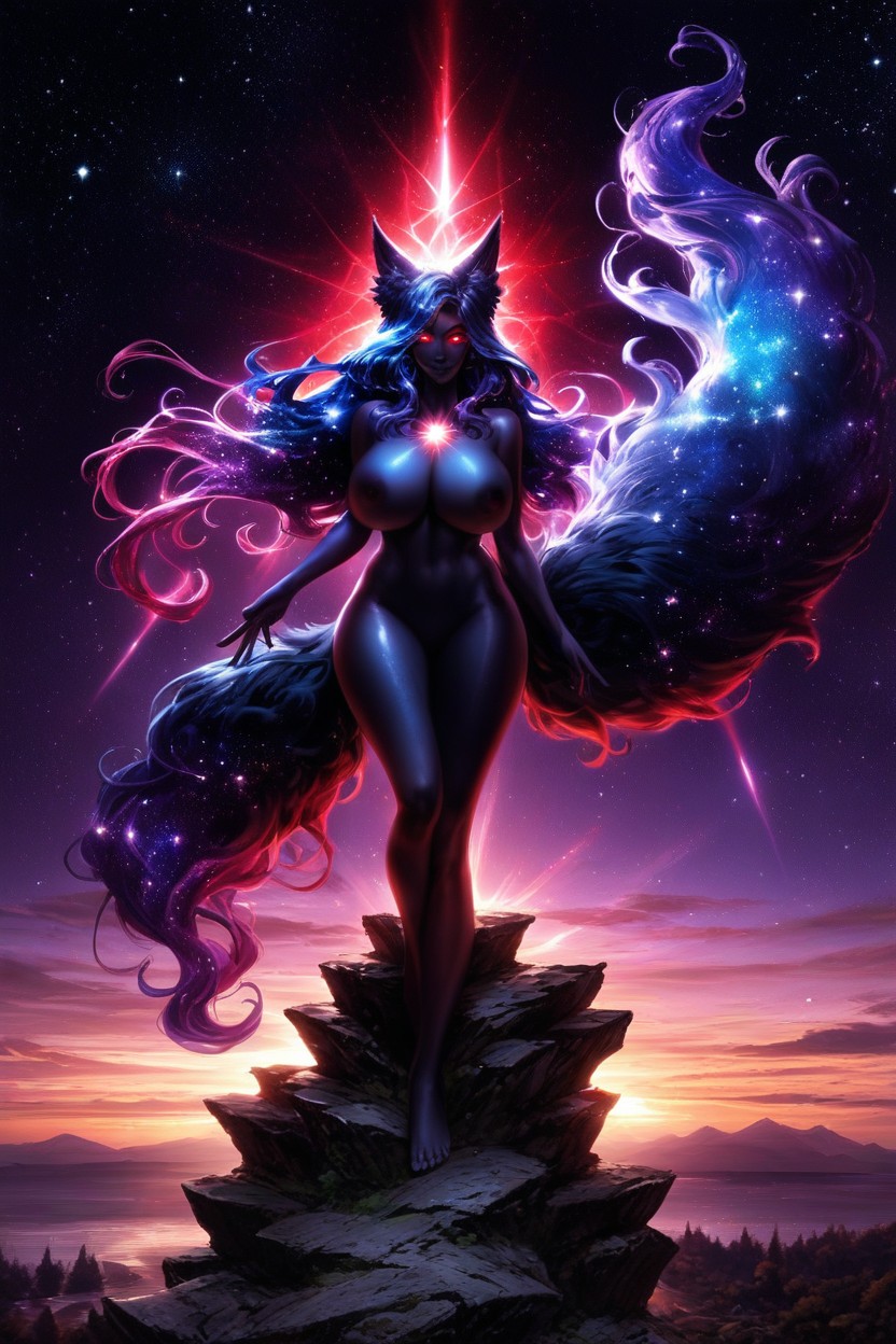 Skin Filled With Stars, Lake Filled With Nebula, Nude Hentai AI Porn