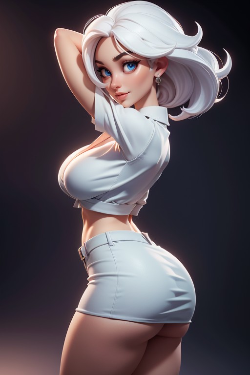 Arms Up, Thick, Massive Ass Hentai AI Porn