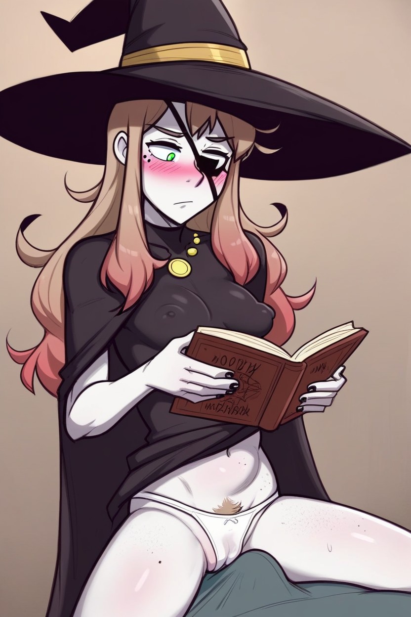 Light Brown Hair, Shy, Witch AI Porn