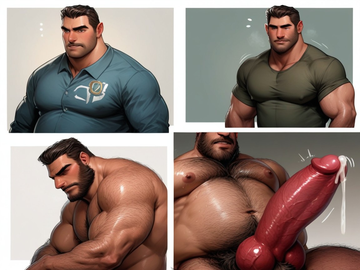 Wet Dream, Grinning, Morning Wood AI Gay Porn