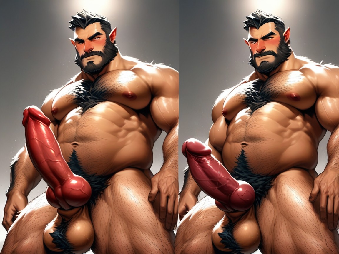 Puffy Nipples, Sleeping, Puffy Penis AI Gay Porn