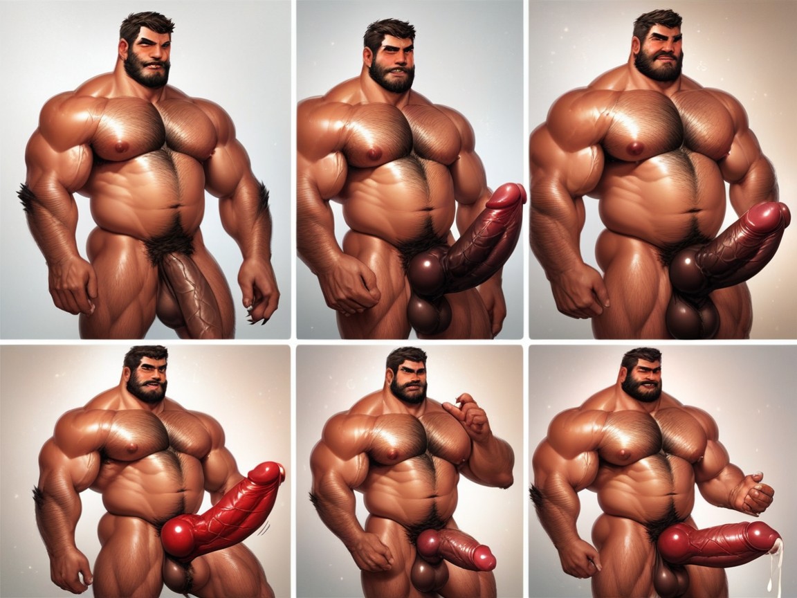 Hairy Man Grows Even More Body Hair, Puffy Penis, Deep Sleep AI Gay Porn