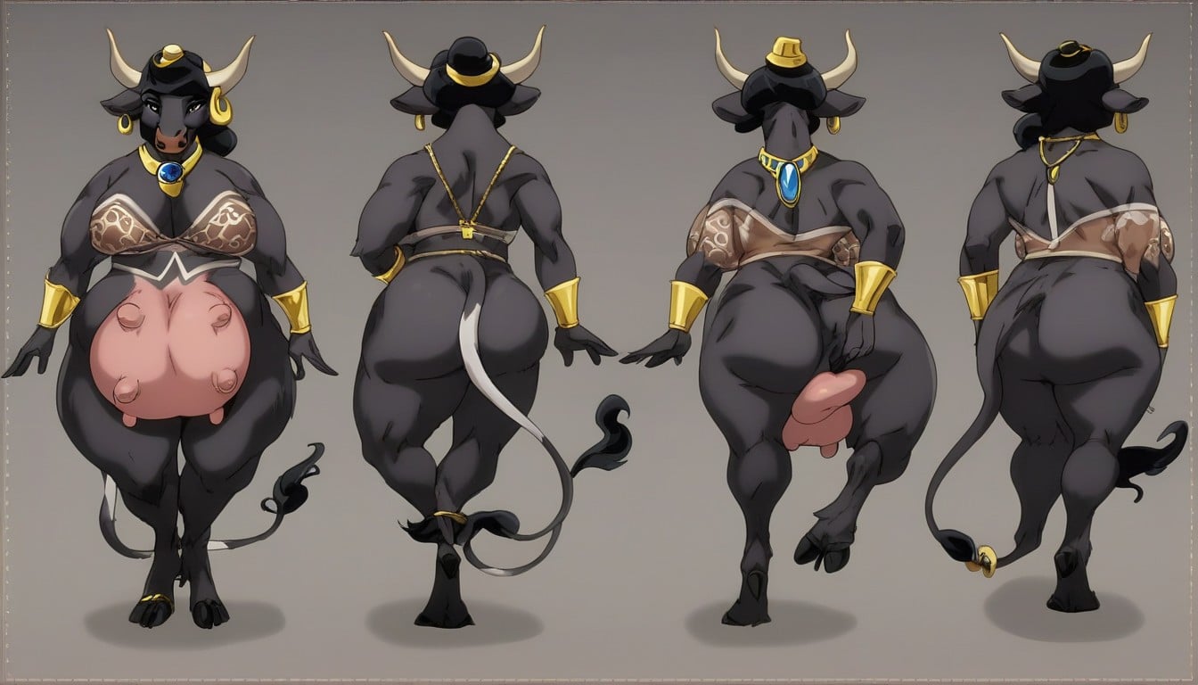 White Fur On The Belly, Aladdin, Cow Udders Furry AI Porn