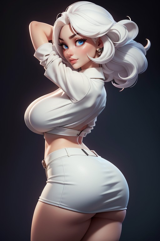 Arms Up, Mini Skirt, Massive Ass Hentai AI Porn