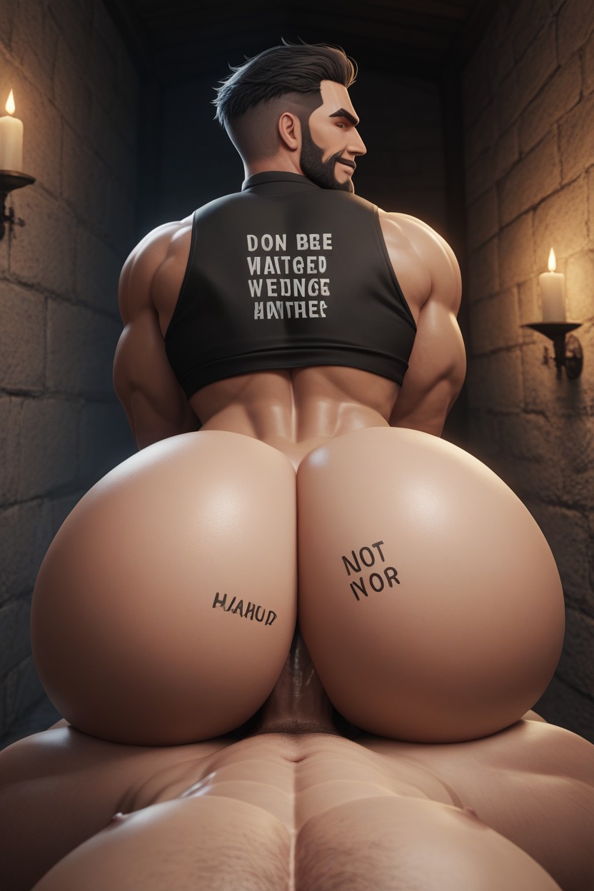 Taunting Top With Writing, By Snu Snu, Executioner AI Gay Porn