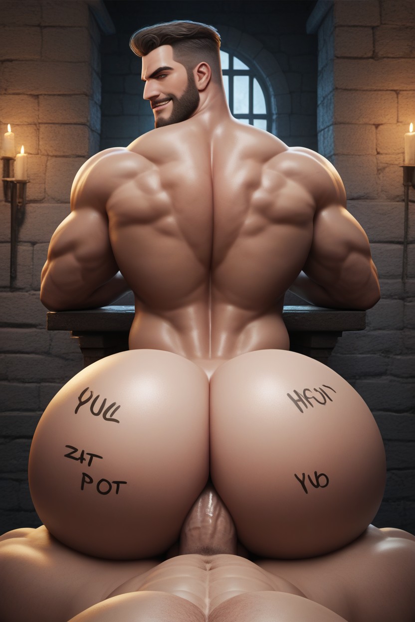 Round Ass, Bottom Torturing Top, Smug Expression Porno gay IA