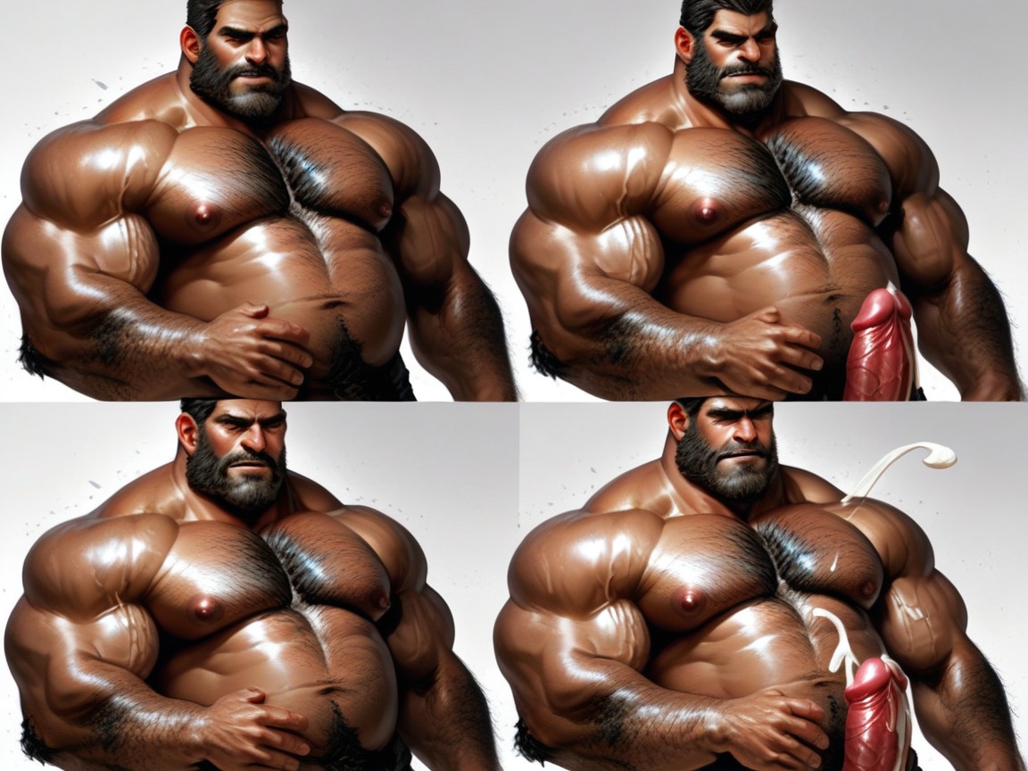 Cumshot, Extreme Penis, Before And After Comparison AI Gay Porn