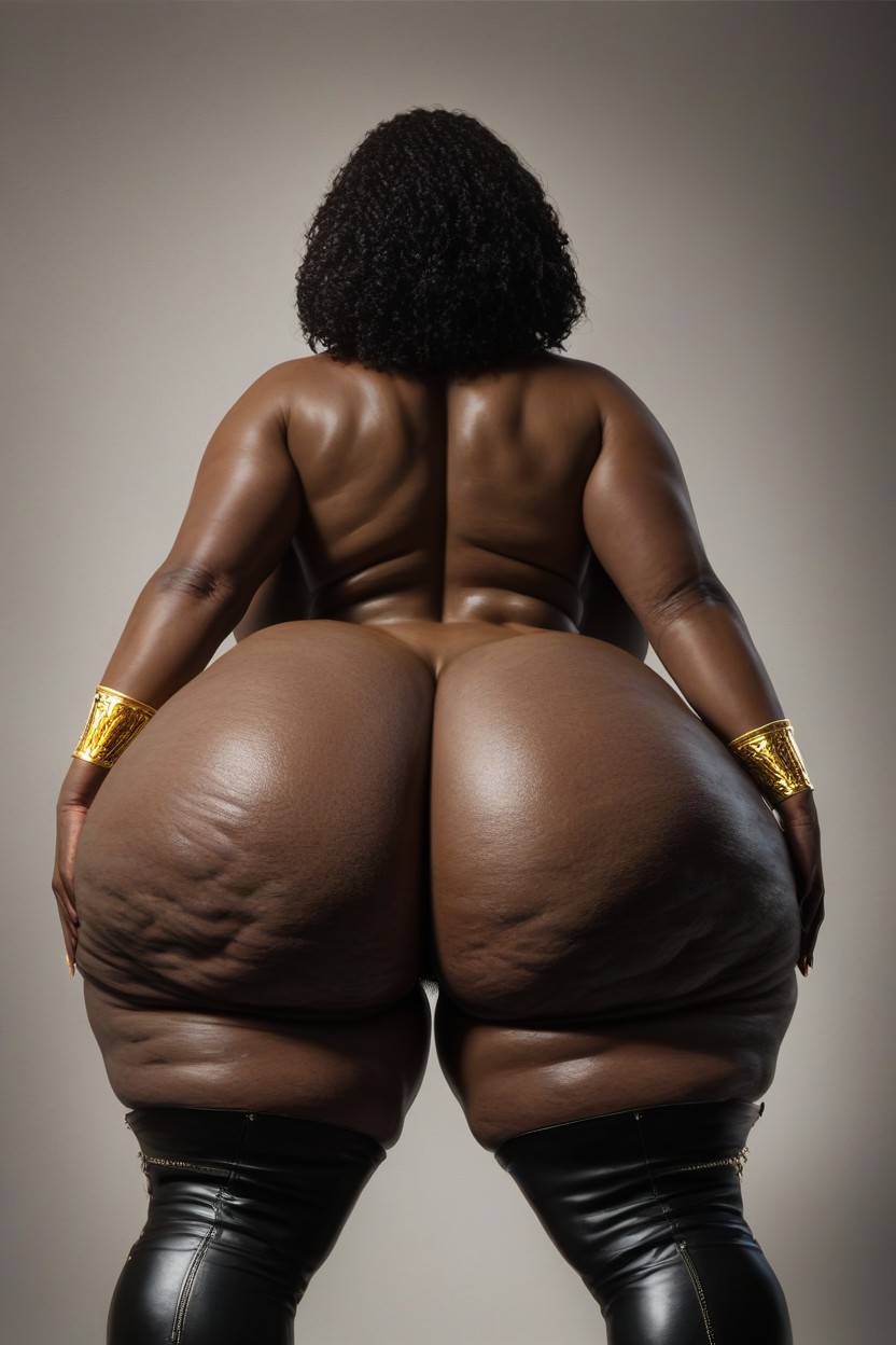 Naked, Gigantic Thighs, Ssbbw AI Porn