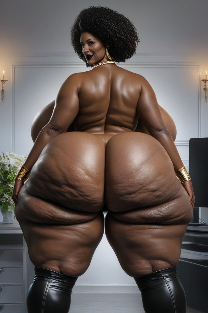 Extremely Wide Hips, Extremely Large Ass, Fat Ass AI Porn