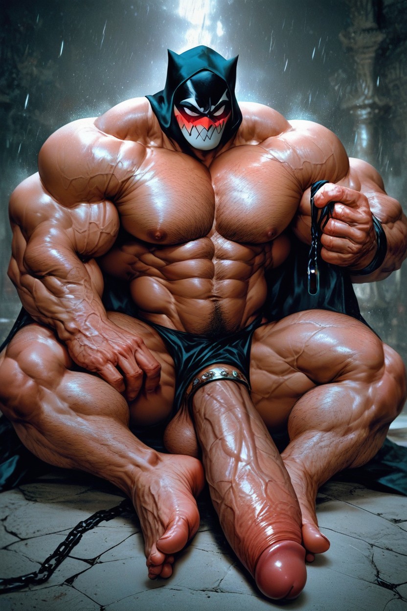 Hyper Bodybuilder, Muscle Growth, Bulging Veins AI Gay Porn