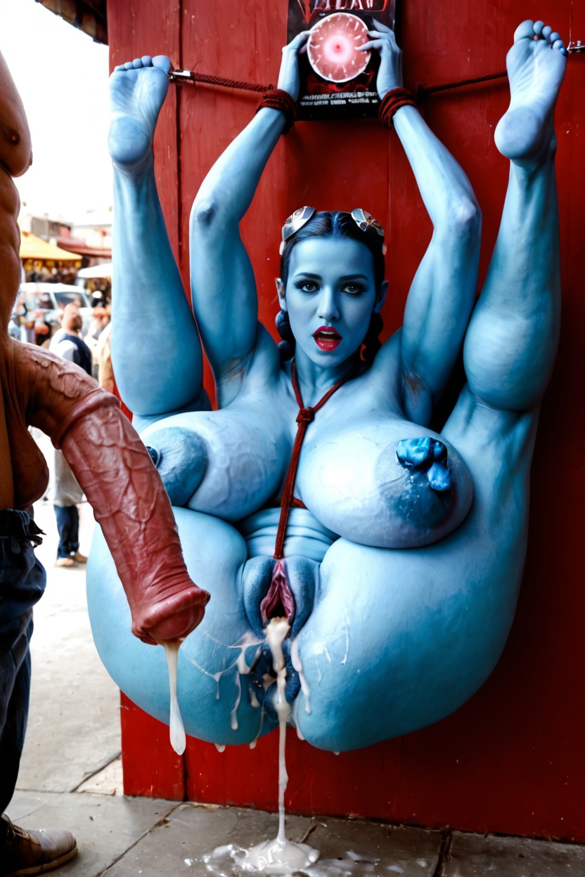 Extremely Long Nipples, Tight Ass Hole, Condoms Everywhere AI Porn