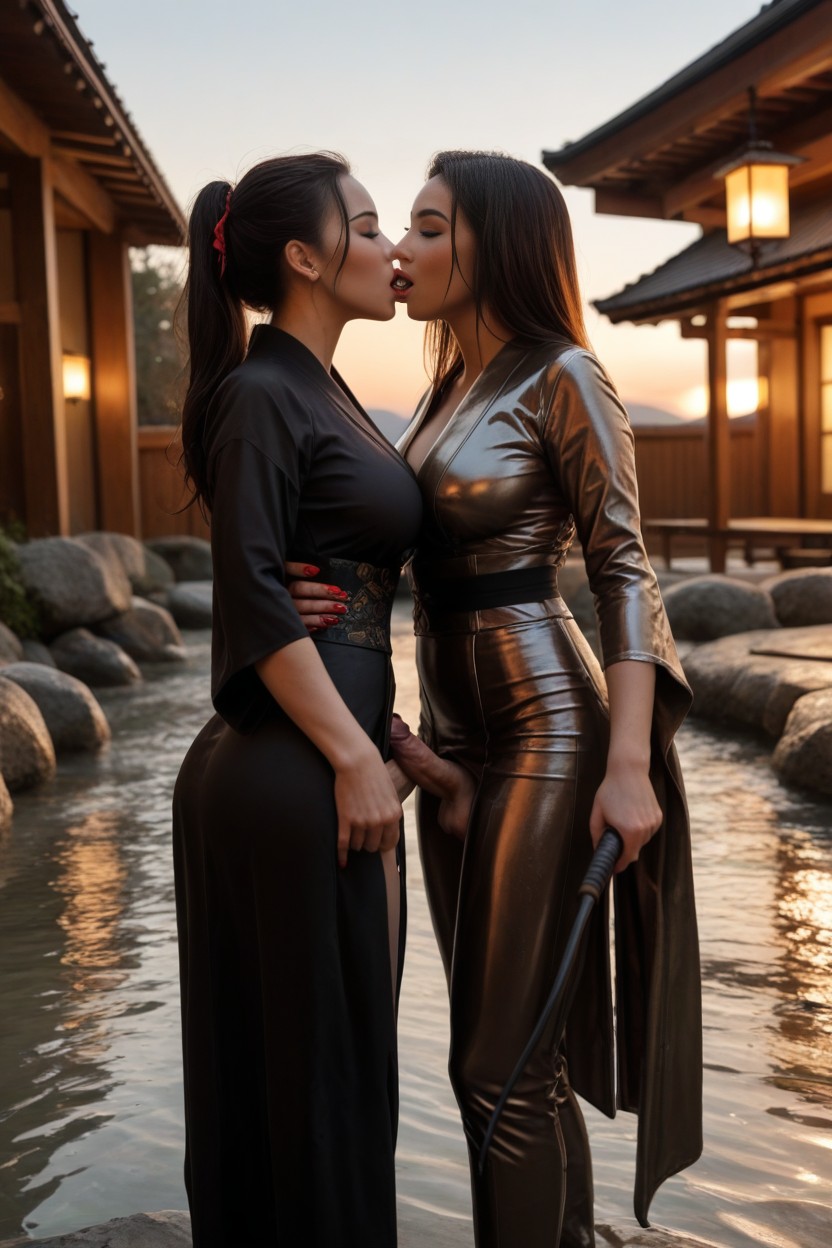 Laugh Sadistically, Standing, Hourglas Figure AI Porn