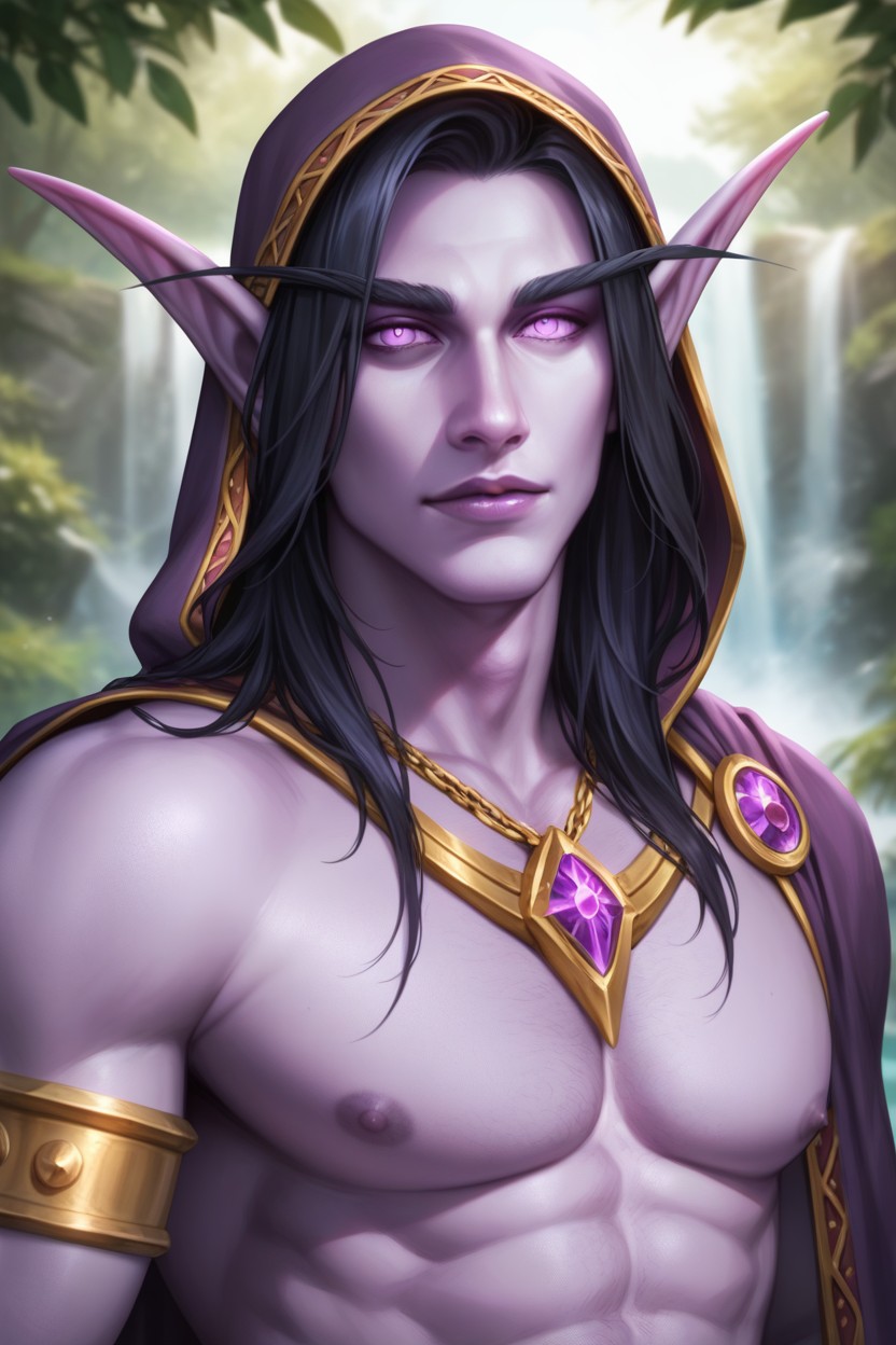 Men Only, World Of Warcraft Belt With Sapphire, Looking At Viewer AI Gay Porn