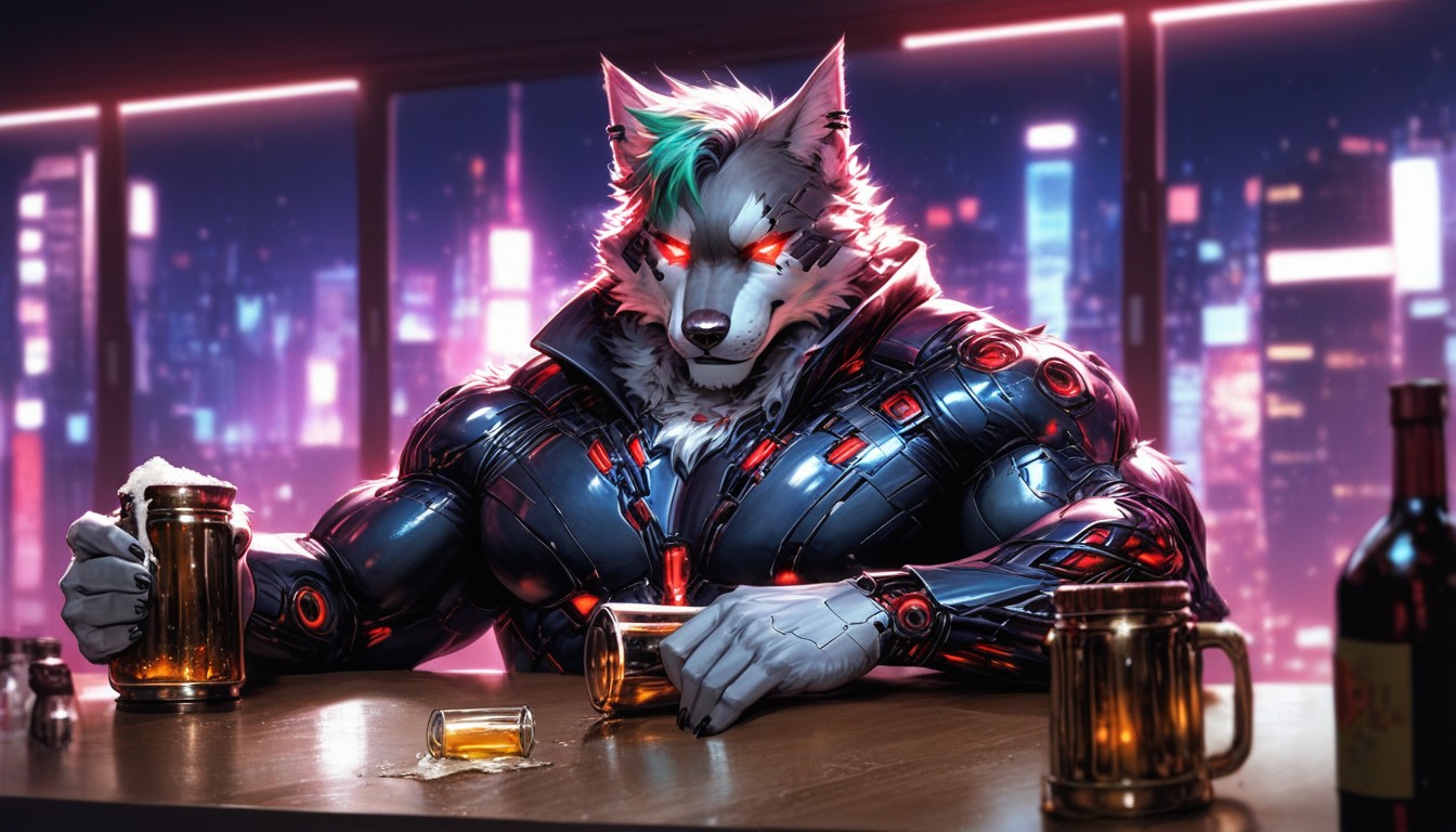 Grabbing One Jar Of Beer, Bokeh, Break Porno IA Furry